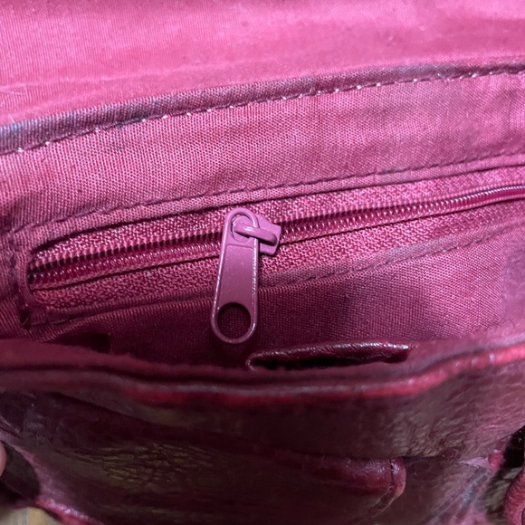 Vintage Mini Handbag Burgundy - Picture 15 of 15